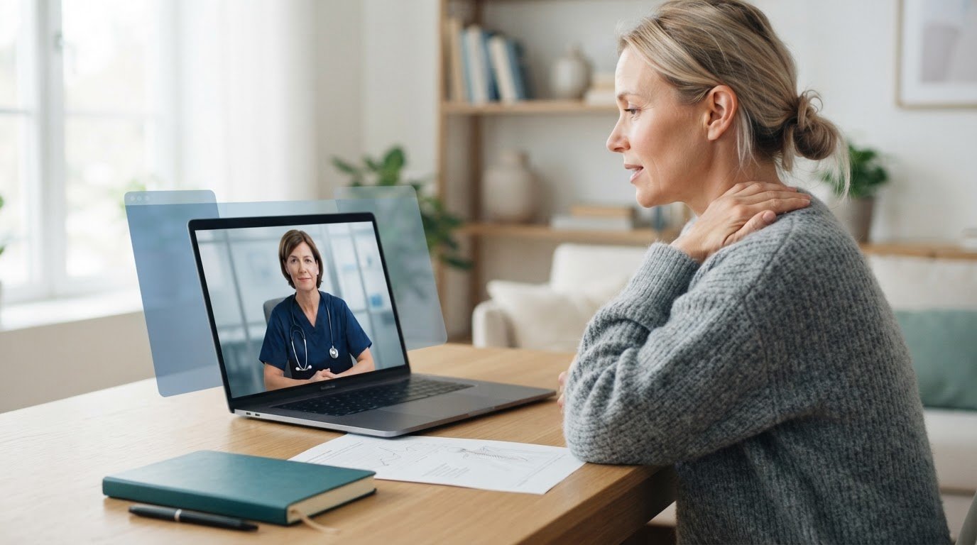 Konsultation med smärtspecialist via video: så går det till 2026